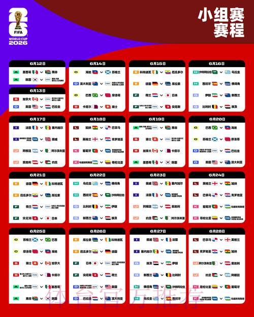 2026世界杯完整赛程实时更新高清直播在哪里看 2026世界杯完整赛程实时更新高清直播在哪里看